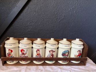 Vintage spice jars never used