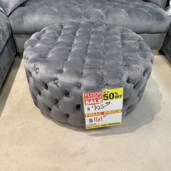 Gray Ottoman