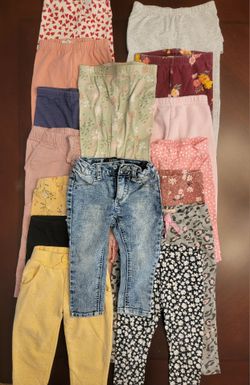 Toddler Girl Pants Lot, Size 2T/24 months, Mixed Lot (Lot of 16)