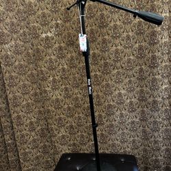 New Hola Music Studio Microphone Boom Stand – Weighted Base Mic Stand 