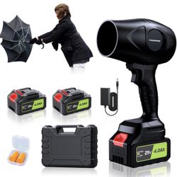 Electric leaf blowerCordless Leaf Blower 21V Electric Handheld Leaf Blower 2 Batteries