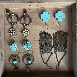 Boho earring individual or as lot