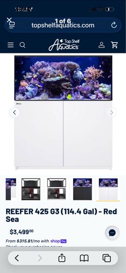 Red Sea Reefer 425 G3 Euro Braced $3500 new ++++