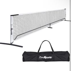 ZENY Portable Pickleball Net Set System with Metal Frame Stand and Regulation Size Net Including Carrying Bag Indoor Outdoor Game