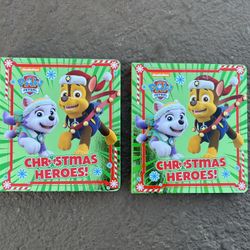 2 Brand new kid’s board books, “Paw Patrol Christmas Heroes!”