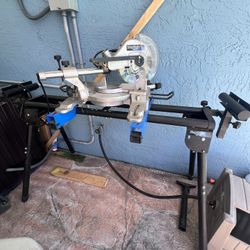 Compound Mitre Saw with Stand 