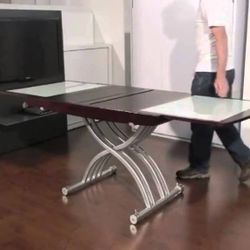 Lift-Top Expandable Coffee Table → Dining Table | Space-Saving | Solid & Modern