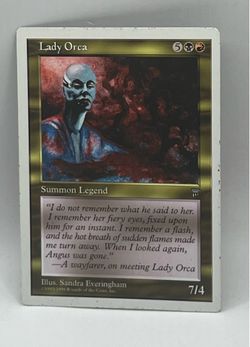 MTG Anthologies Lady Orca Summon Legend Card
