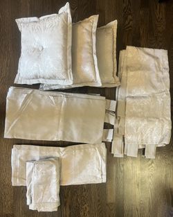 Drapes, Throw pillows & Euro Shams