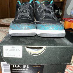 Jordan 3 Retro 10C Black/metallic Gold Rio Teal