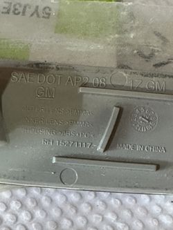 Passenger Side Rear Side Marker Lamp - GM (1(contact info removed))