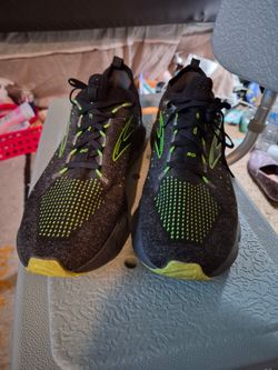 Brooks Glycerin Men's Low-Top Athletic Sneakers Black/Green Lace Up