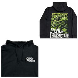 The Evil Of Frankenstein Black Pullover Hoodie Sweatshirt Mens Small & Medium New