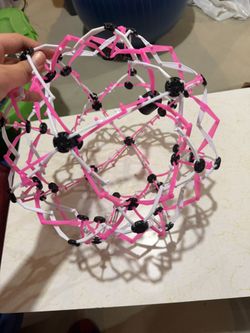 Pink and Black Expandable Ball Toy