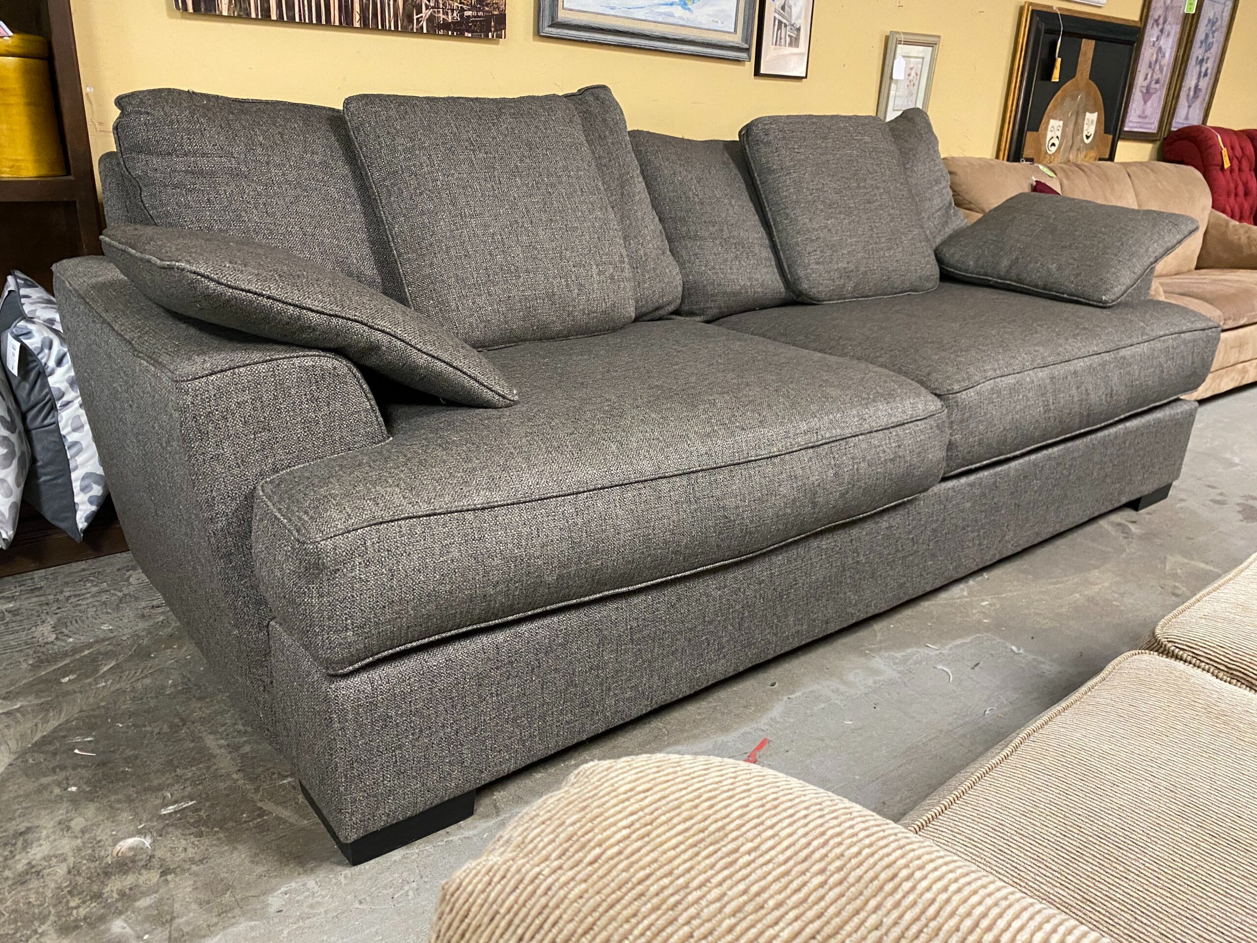 Deep Grey Down Filled Sofa