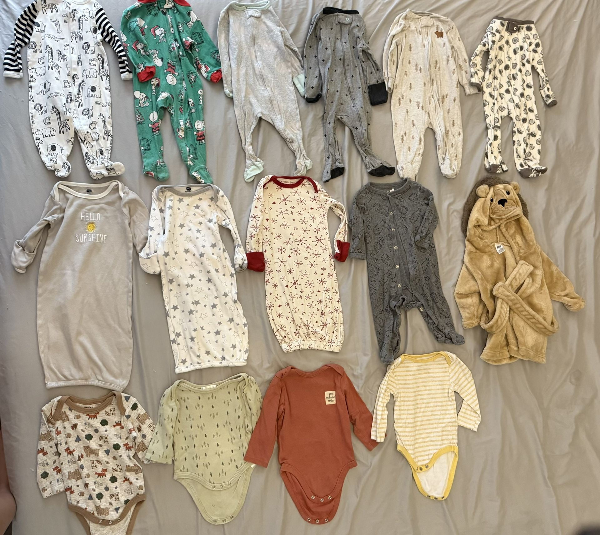 3-6 Months Gender Neutral Baby Clothes Lot
