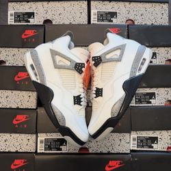 Jordan 4 White Cement Men 
