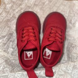 Red Toddler Vans