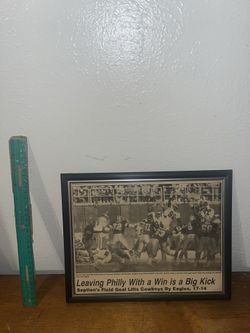 Dallas Cowboys & Eagles  Magazine Print Ad Frame