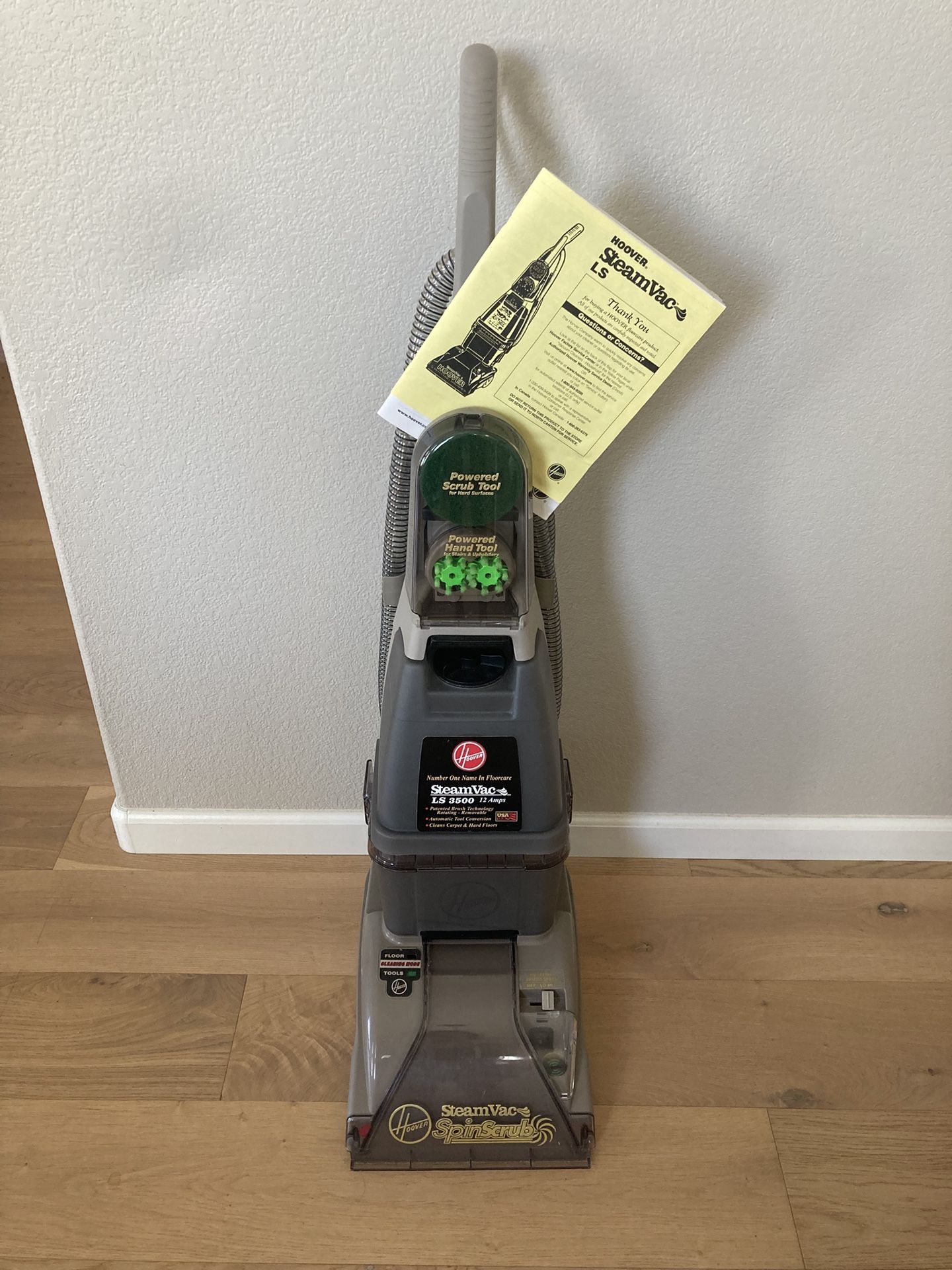 Like New Hoover SteamVac LS 3500 Steam Vacuum Carpet Upholstery Deep Cleaner