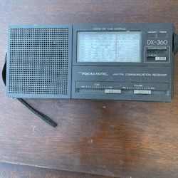 Vintage Realistic DX-360 AM FM LW SW Shortwave Radio Receiver