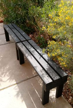 🌱Solid Wood Bench ::: 17"H X 40"W X 12"D (3 Planks) ::: $45/Pc