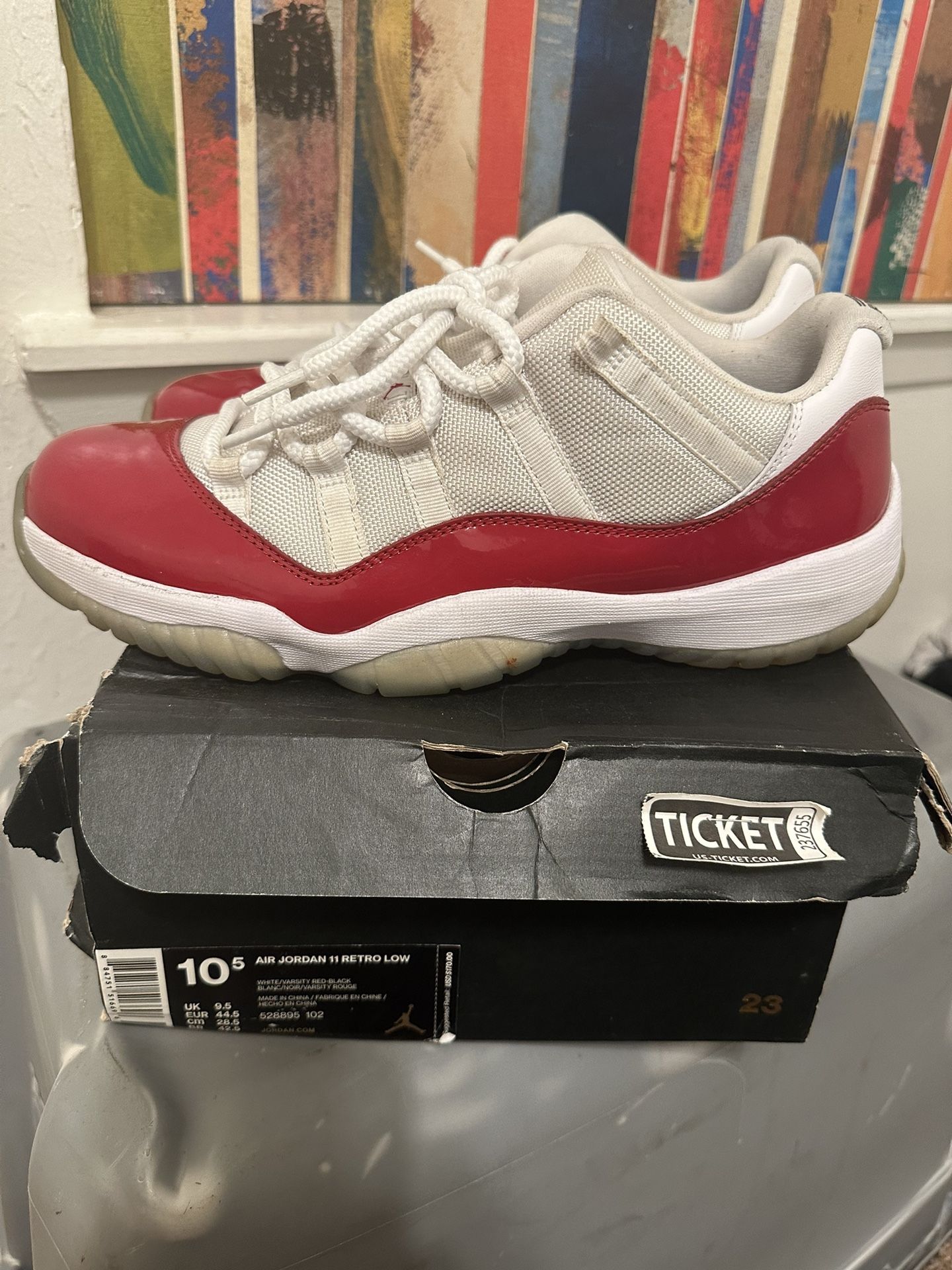 Nike Air Jordan 11 Retro Low Cherry 2016 (528895-102) Men's Size