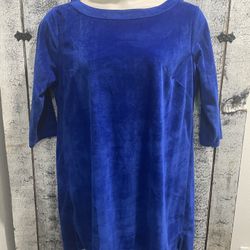 Tamsy Royal Blue Long Tunic Top Shirt Size Large