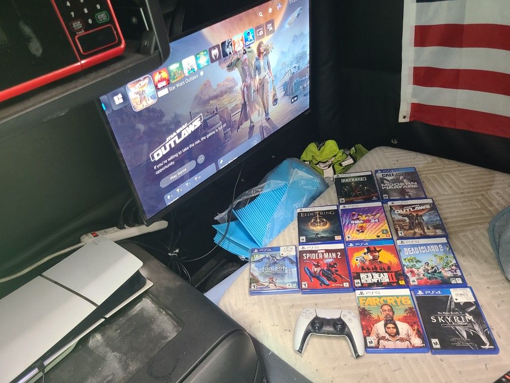 Ps5 Disc Console, Controller, 11 Games