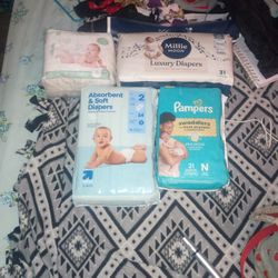 Diapers Size 2 And Newborn