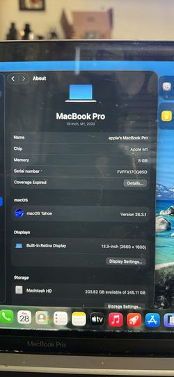 MacBook Pro 13inch M1 256GB