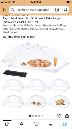 Collapsible Mesh Food Covers