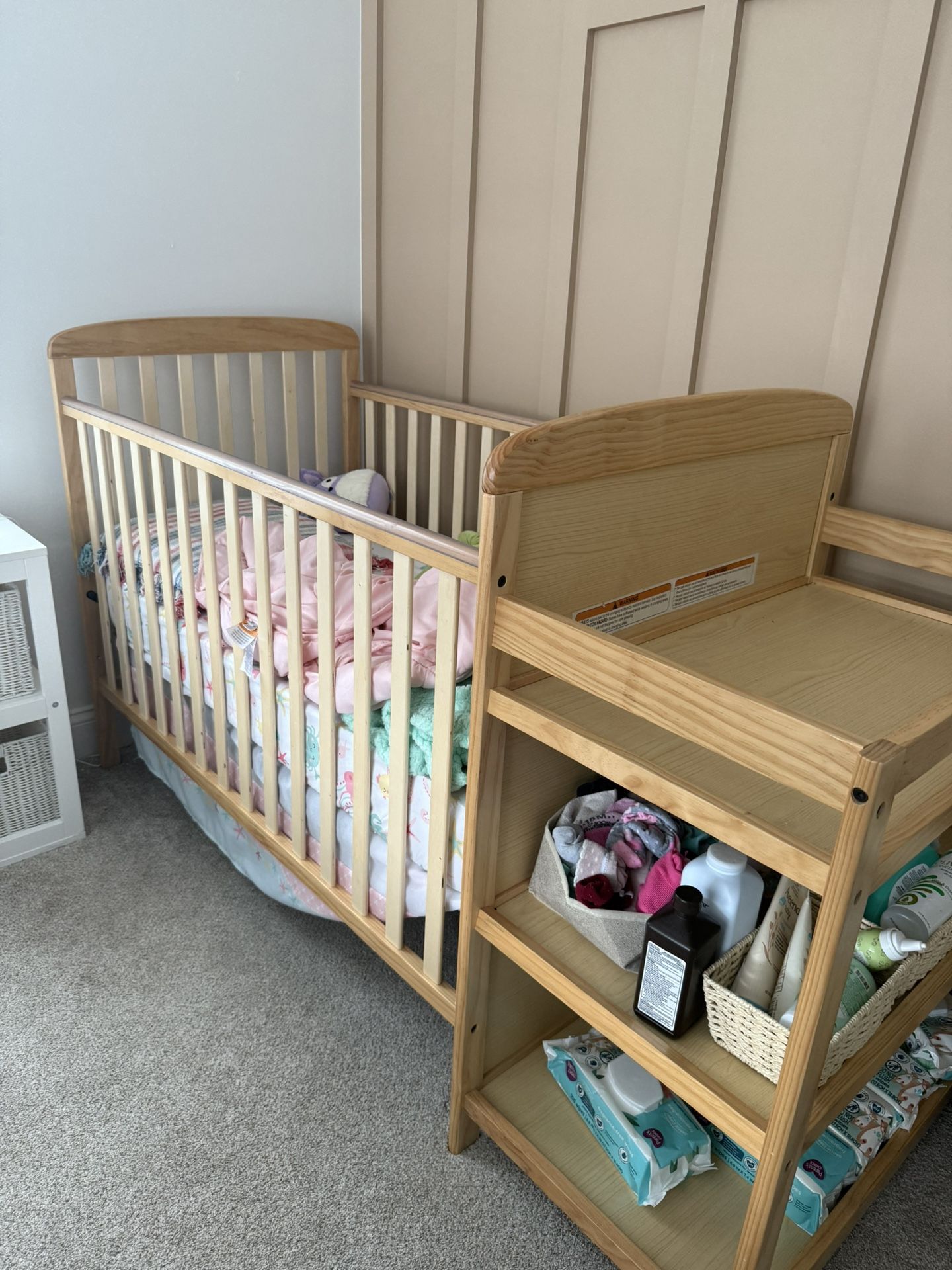 Light Oak Colored Crib