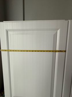 White double -door  wardrobe