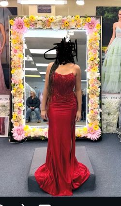 Red Faviana dress