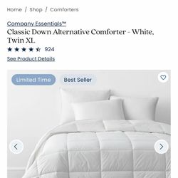 Company Store Comforter.    Twin Xl.  