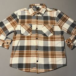 True Religion Brand Jeans Men’s Polar Fleece Flannel Shacket New DS