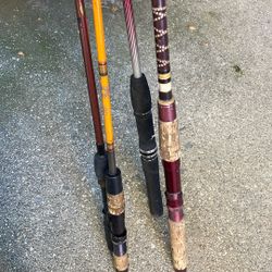 Freshwater Fishing Poles. (4)