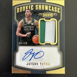 2017 Jayson Tatum Dominion Rookie Patch Auto 5/10 