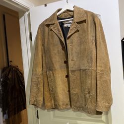 Tan suede jacket. Size M