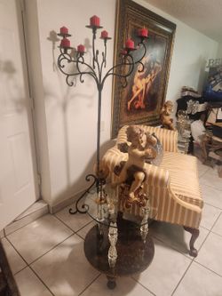 Vintage sofa, end tables have 2