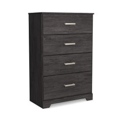 BRAND NEW Black Wood Chest Drawers 