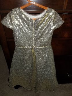 Girls gold dress