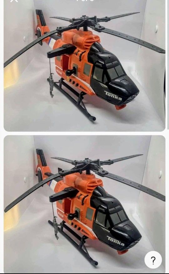 Tonka Rescue Force Helicopter - w/Lights & Sounds, Needs Replacement Batteries, Sell $20
