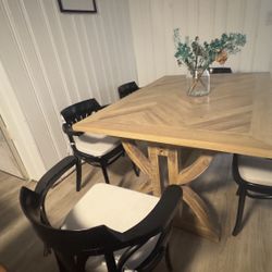 Dining Table With 6 Chairs  $700 OBO 