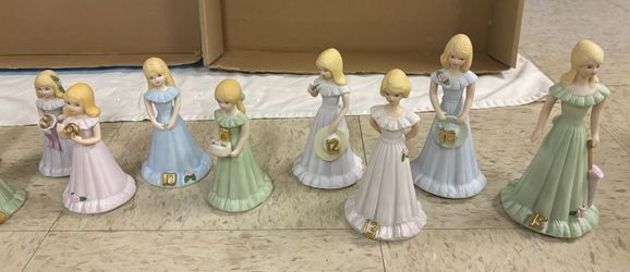 Growing Up Girls Porcelain Figurines