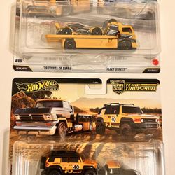 Hot Wheels Team Transport Toyota Supra and FJ Cruiser Lot of 2!