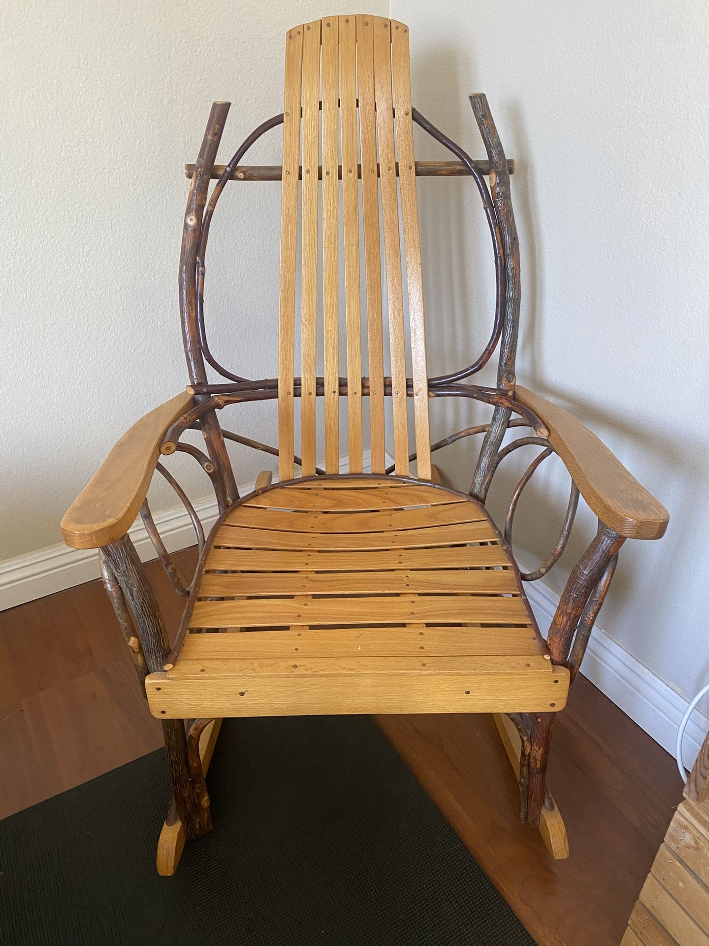 Beautiful Wood Tree Branch Rocking Chair