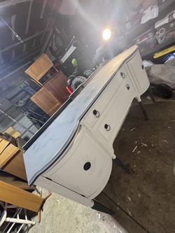 Antique Table Buffet Or Desk 