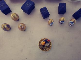 Gold egg decoration